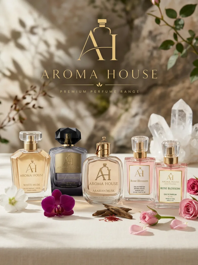 Aroma House Eau de Parfum lineup